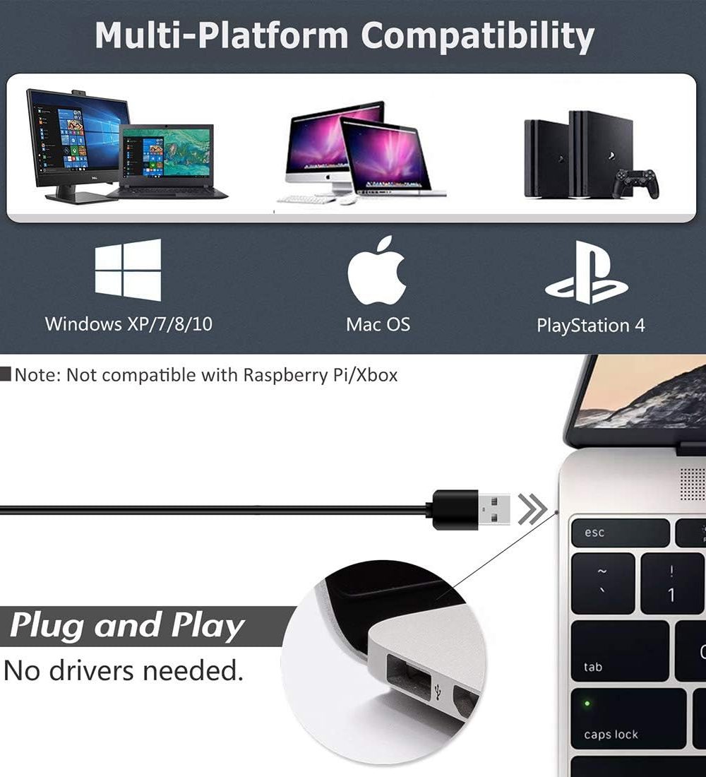 JOUNIVO USB Microphone, 360 Degree Adjustable Gooseneck Design, Mute Button & LED Indicator, Noise-Canceling Technology, Plug & Play, Compatible with Windows & MacOS - Image 5