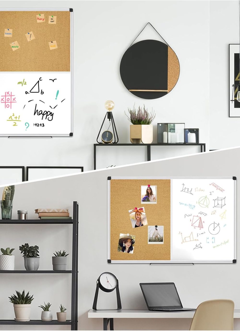 XBoard Magnetic whiteboard 36 x 24 - Combo Whiteboard Dry Erase Board Cork Board 36 x 24 - Image 8
